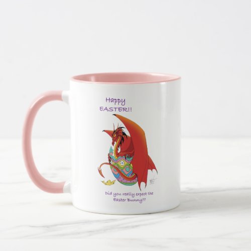 Easter Egg Red Dragon Mug