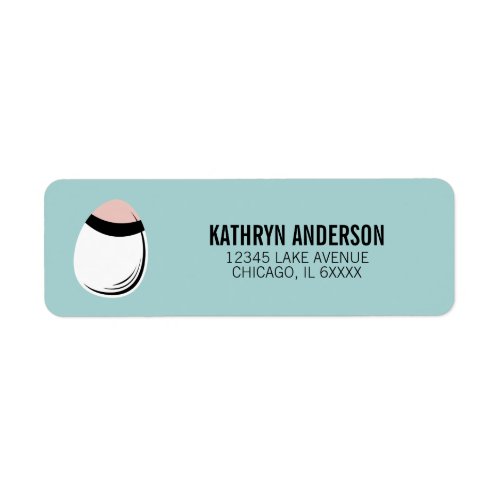 Easter Egg Return Address Label