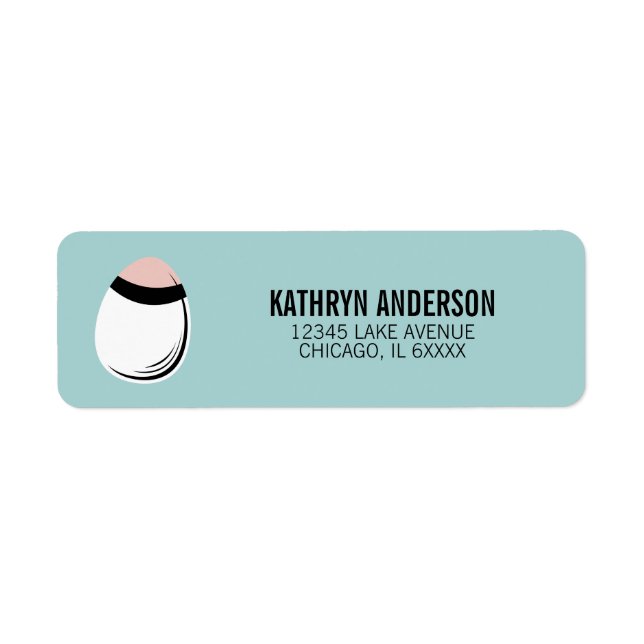 Easter Egg Return Address Label (Front)