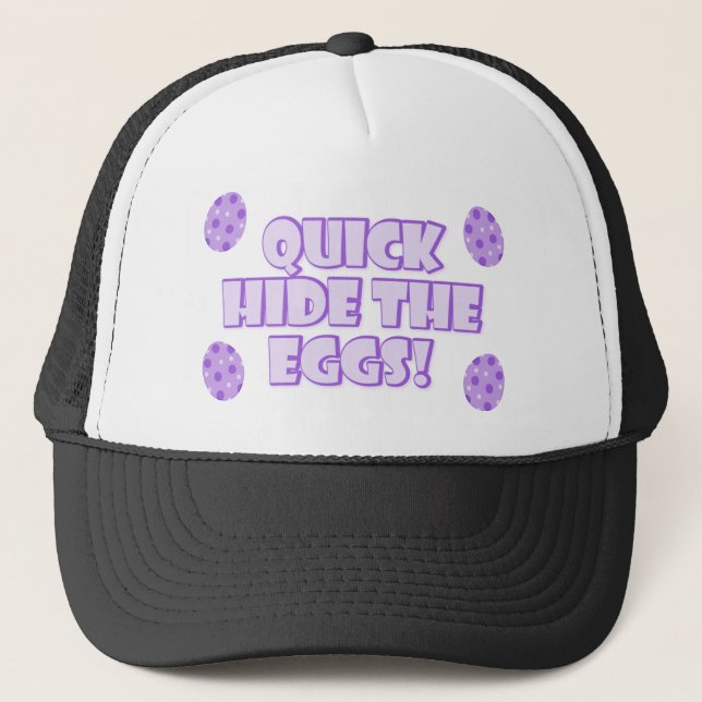 Easter Egg Saying Trucker Hat (Front)