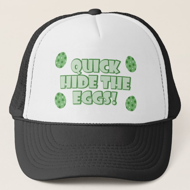 Easter Egg Saying Trucker Hat (Front)