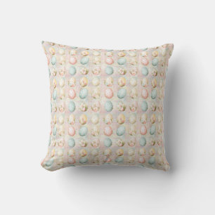 Easter Egg Seamless Fabric – Pastel Cute Throw Pillow