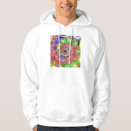 Easter Egg Spiral Fractal Hoodie