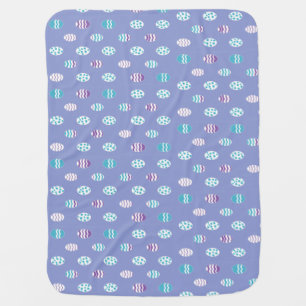 Easter egg/spring pastel  baby blanket