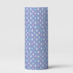 Easter egg/spring pastel pillar candle