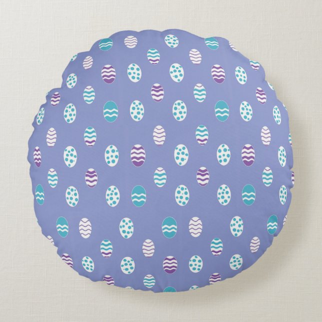 Easter egg/spring pastel  round pillow (Front)