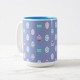 Easter egg/spring pastel Two-Tone coffee mug