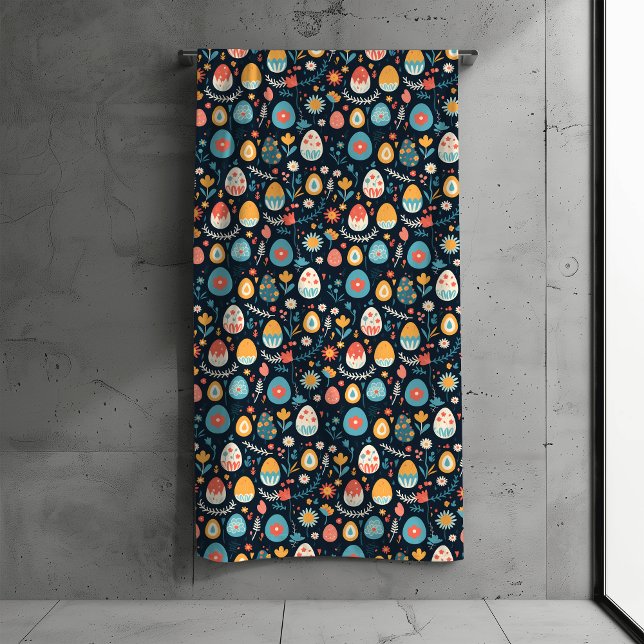 Easter Egg Spring Pattern Bath Towel Set (Creator Uploaded)