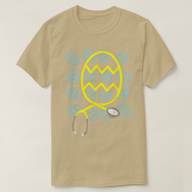 Easter Egg Stethoscope Scrub Pacu Nicu ER Nurse RN T-Shirt (Design Front)