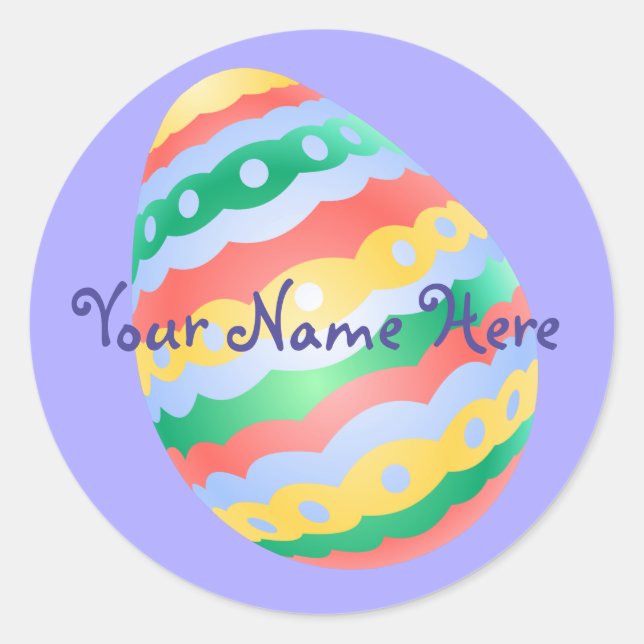 Easter Egg Stickers Classic Easter Egg Stickers (Front)