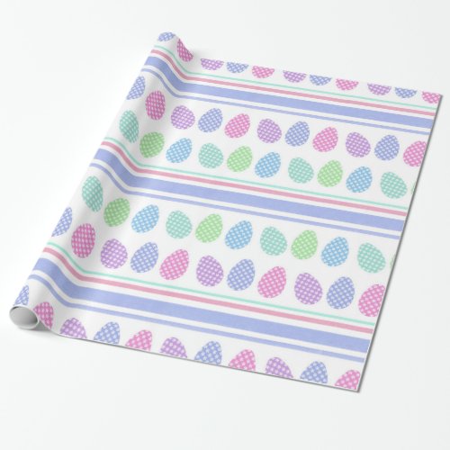 Easter Egg Stripes Wrapping Paper