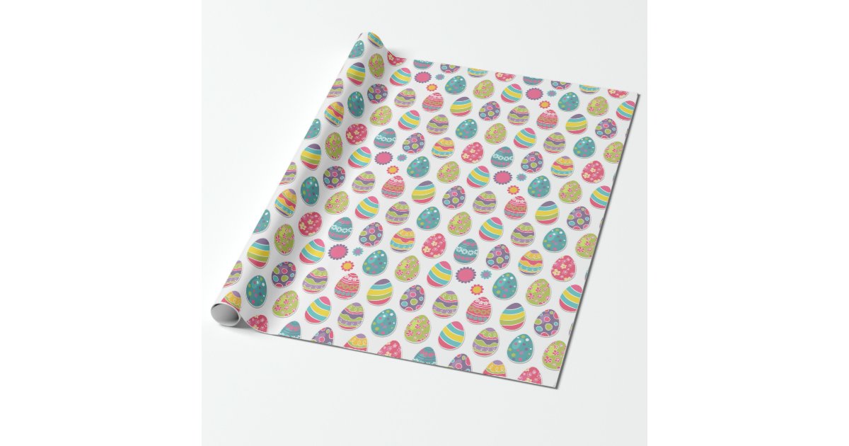 Easter Egg Themed Wrapping Paper Zazzle