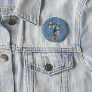 Easter Egg Tree Button