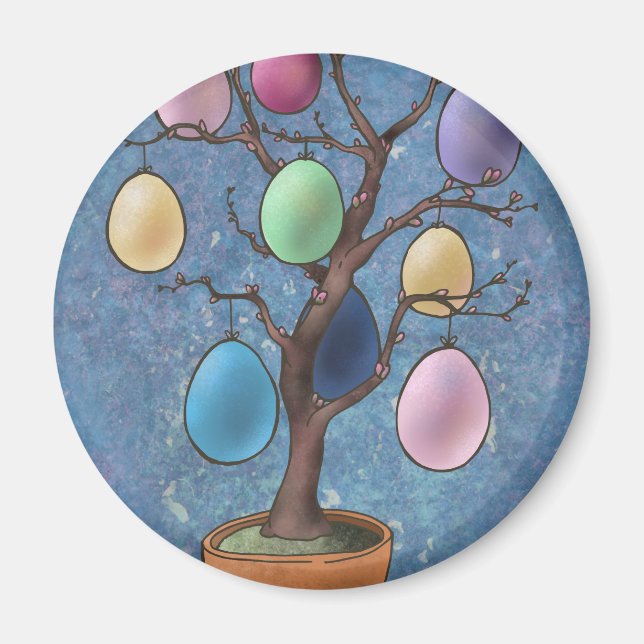 Easter Egg Tree Magnet (Front)