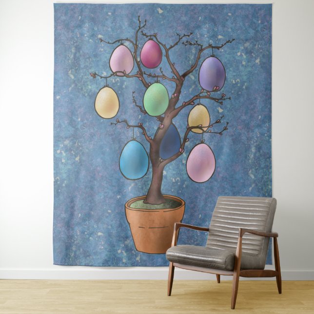 Easter Egg Tree Tapestry (In Situ)
