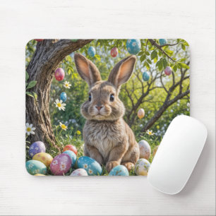 Easter Egg Tree With Bunny Mouse Pad