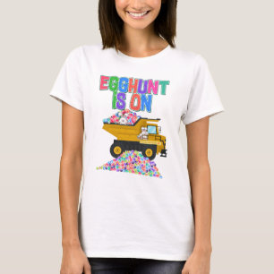 Easter Egg Truck Egg Hunt is On Crewneck T-Shirt
