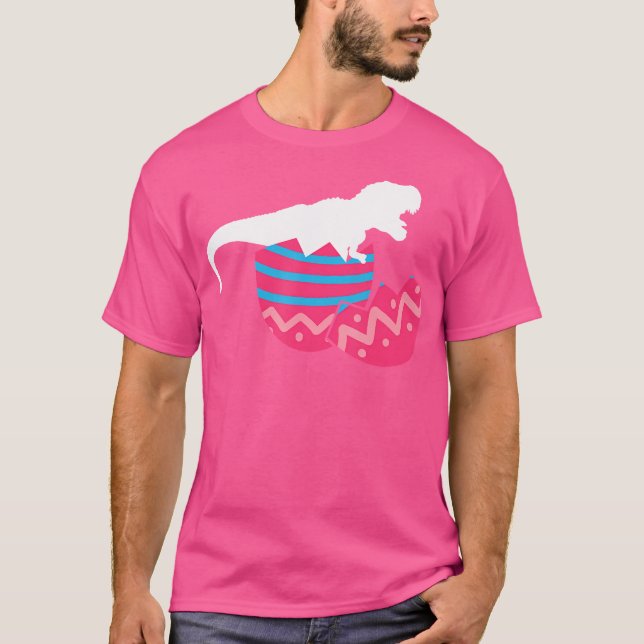 Easter 	 Egg Tshirt Dinosaur Tee Funny T Rex Gift (Front)