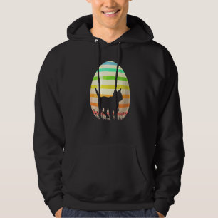Easter Egg Vintage Style Bengal Cat Easter Egg Hoodie