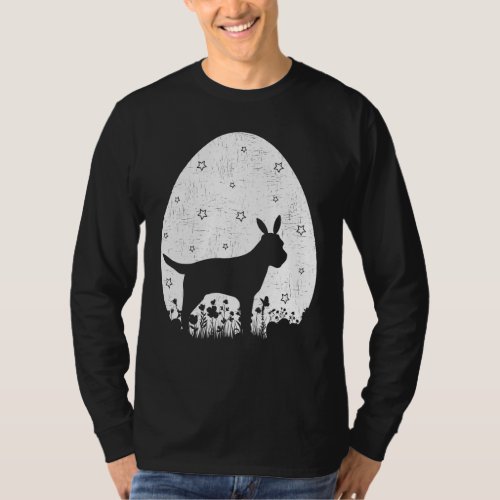 Easter Egg Vintage Style Border Terrier Dog Easter T_Shirt