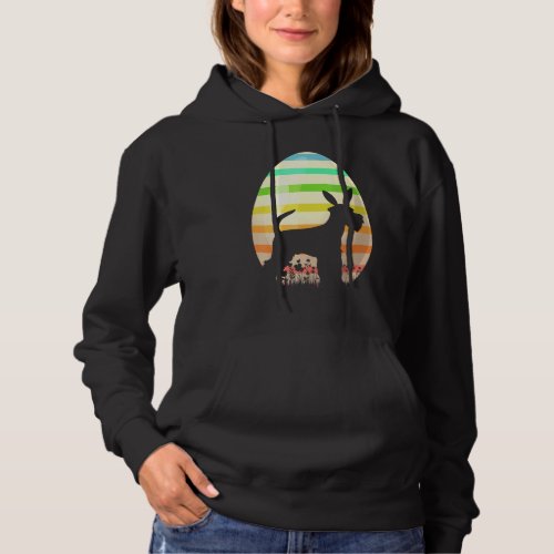 Easter Egg Vintage Style Miniature Schnauzer Dog E Hoodie