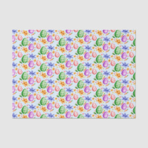 Easter Egg Watercolor Spring Pattern Tissue Paper