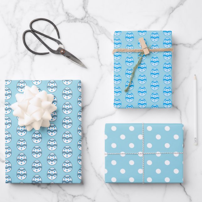 Easter Egg Wrapping Paper Sheets (Front)