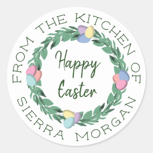 Easter Egg Wreath From The Kitchen Of Treats Label