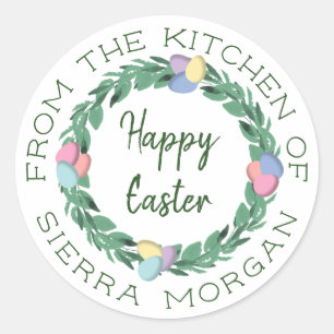 Easter Egg Wreath From The Kitchen Of Treats Label