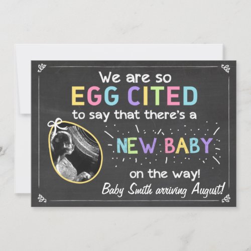 Easter Eggcited Pregnancy Ultrasound Announcement