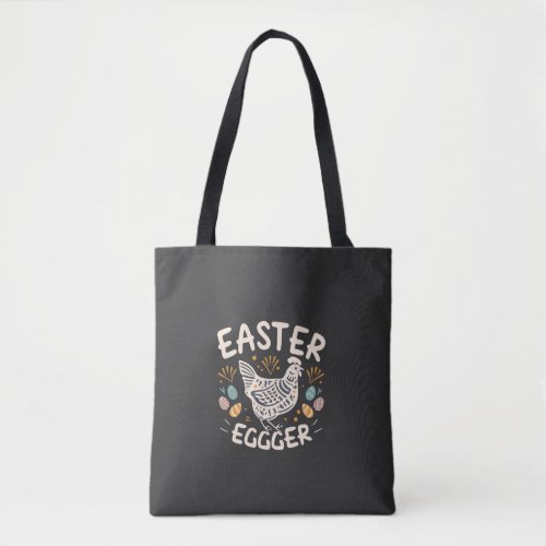 easter egger chicken tote bag