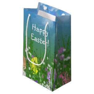 Easter Eggs and Bunny Small Gift Bag