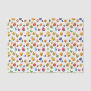 Easter Eggs And Butterflies Tissue Paper