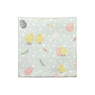 Easter Eggs and Chicks Cloth Napkin