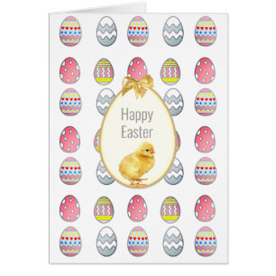 Easter Eggs and Cute Chick Cards