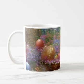 Easter Eggs And Flowers - 01 Mug by VintageStyleStudio at Zazzle