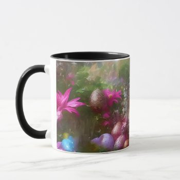 Easter Eggs And Flowers - 03 Mug by VintageStyleStudio at Zazzle