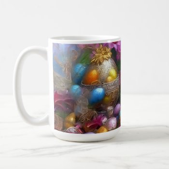 Easter Eggs And Flowers - 04 Mug by VintageStyleStudio at Zazzle