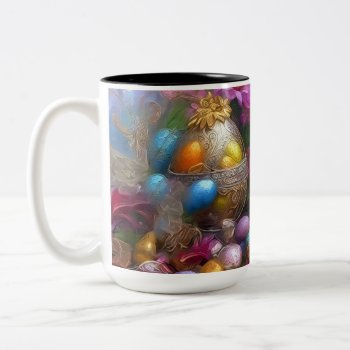 Easter Eggs And Flowers - 04 Mug by VintageStyleStudio at Zazzle