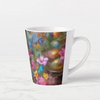 Easter Eggs And Flowers - 18 Mug by VintageStyleStudio at Zazzle