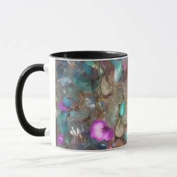 Easter Eggs And Flowers - 22 Mug by VintageStyleStudio at Zazzle