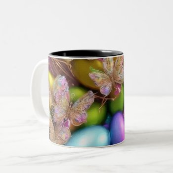 Easter Eggs And Flowers - 24 Mug by VintageStyleStudio at Zazzle