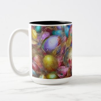 Easter Eggs And Flowers - 29 Mug by VintageStyleStudio at Zazzle