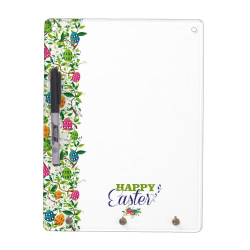 Easter Eggs And Flowers Easter Design Dry_Erase Board