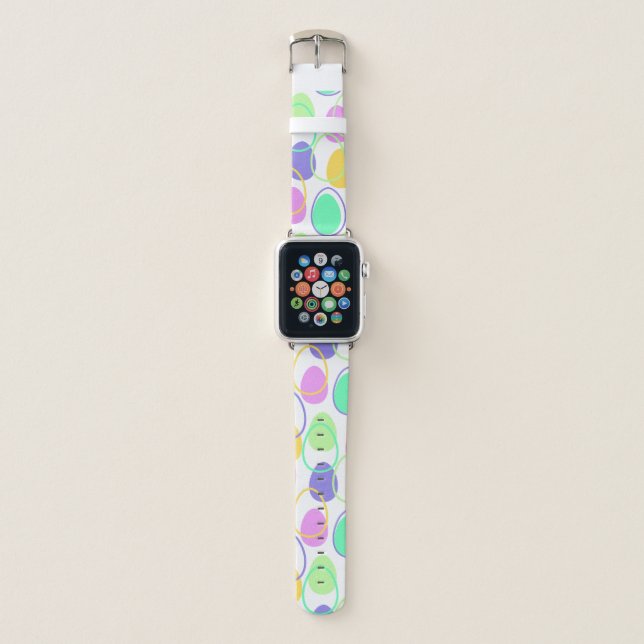 Easter Eggs and Outlines  Apple Watch Band (Front)