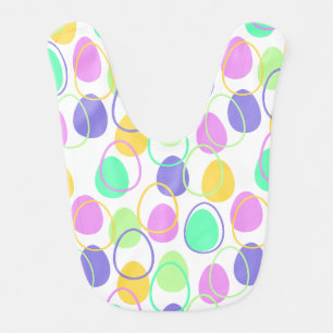 Easter Eggs and Outlines  Baby Bib