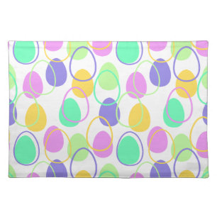 Easter Eggs and Outlines  Cloth Placemat