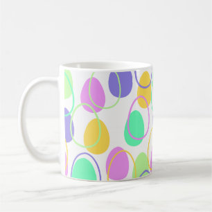 Easter Eggs and Outlines Coffee Mug