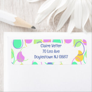 Easter Eggs and Outlines  Label
