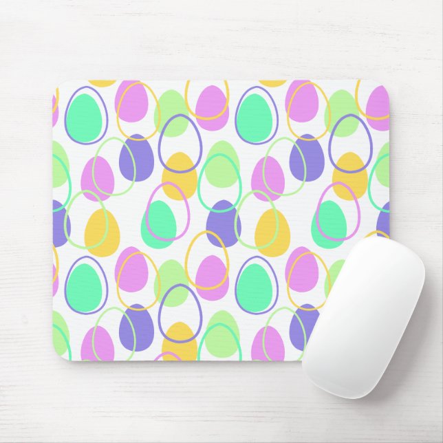 Easter Eggs and Outlines  Mouse Pad (With Mouse)